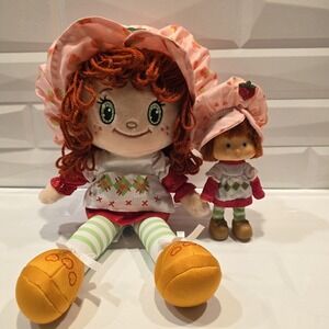 Strawberry Shortcake Plush 14-Inch‎ Classic Plush Rag Doll & 6" Classic Doll